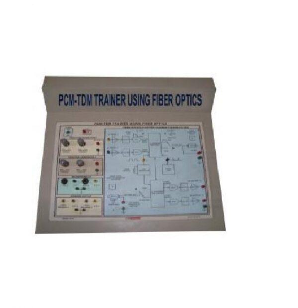 FO-9 TDM-PCM TRANSMISSION TRAINER USING FIBER OPTIC CABLE
