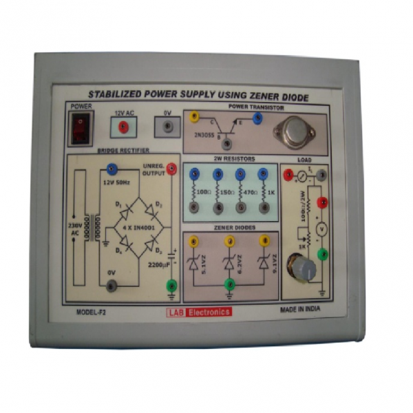 F-02 STABILISED POWER SUPPLY USING ZENER DIODE