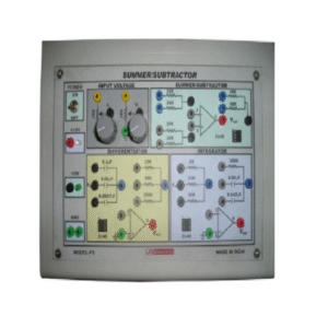 P-03 SUMMER /SUBTRACTOR /DIFFERENTIATOR AND INTEGRATOR USING OPERATIONAL AMPLIFIER